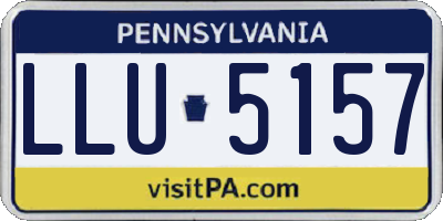 PA license plate LLU5157
