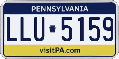 PA license plate LLU5159