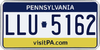 PA license plate LLU5162