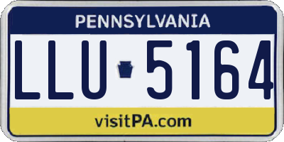 PA license plate LLU5164