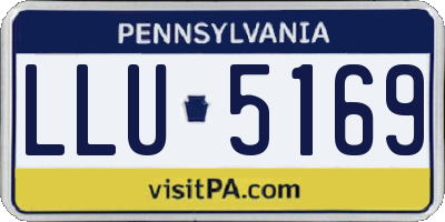 PA license plate LLU5169