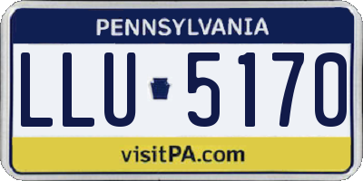 PA license plate LLU5170