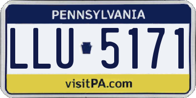 PA license plate LLU5171