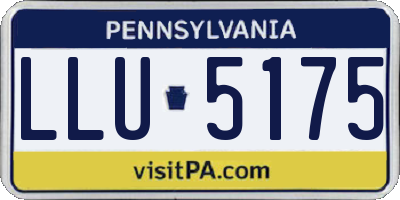 PA license plate LLU5175