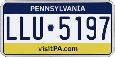 PA license plate LLU5197