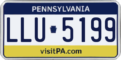 PA license plate LLU5199