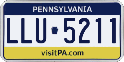 PA license plate LLU5211