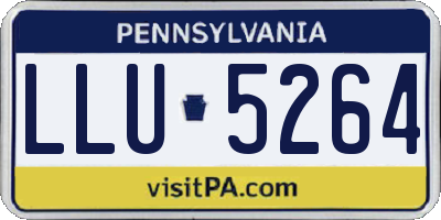 PA license plate LLU5264