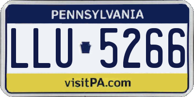 PA license plate LLU5266