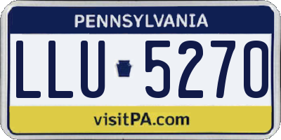 PA license plate LLU5270