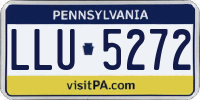 PA license plate LLU5272