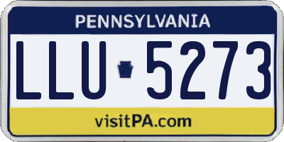 PA license plate LLU5273