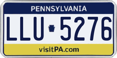PA license plate LLU5276
