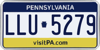 PA license plate LLU5279