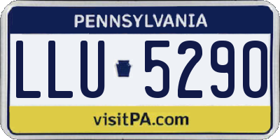 PA license plate LLU5290