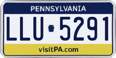 PA license plate LLU5291