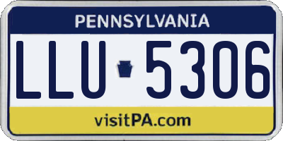 PA license plate LLU5306