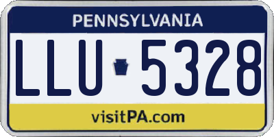 PA license plate LLU5328