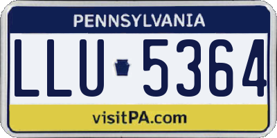 PA license plate LLU5364