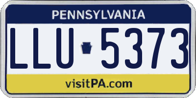 PA license plate LLU5373