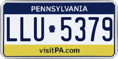 PA license plate LLU5379