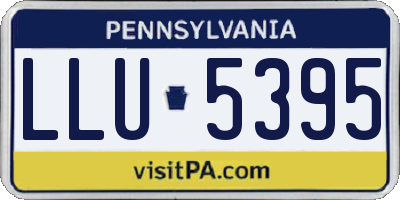 PA license plate LLU5395