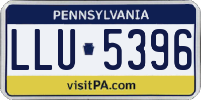 PA license plate LLU5396