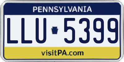 PA license plate LLU5399