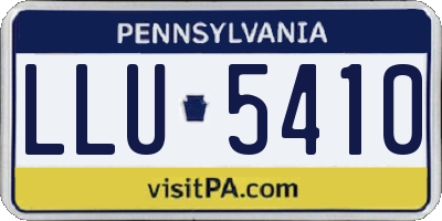 PA license plate LLU5410