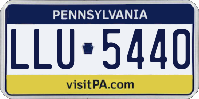 PA license plate LLU5440