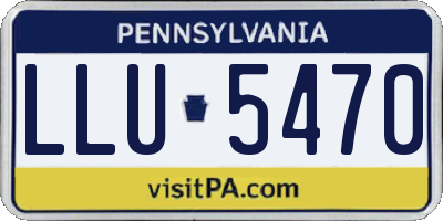 PA license plate LLU5470