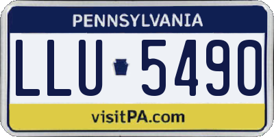 PA license plate LLU5490