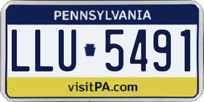 PA license plate LLU5491