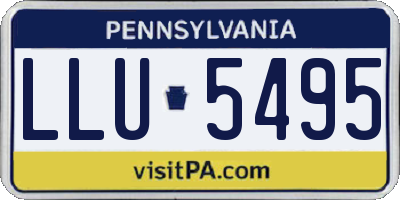PA license plate LLU5495
