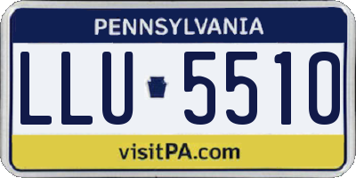 PA license plate LLU5510