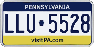 PA license plate LLU5528