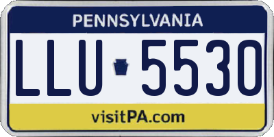 PA license plate LLU5530