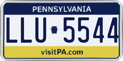 PA license plate LLU5544