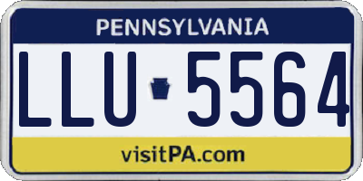 PA license plate LLU5564