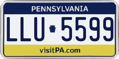 PA license plate LLU5599