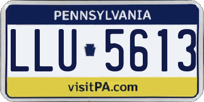 PA license plate LLU5613