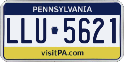 PA license plate LLU5621
