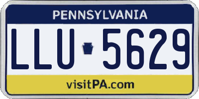 PA license plate LLU5629