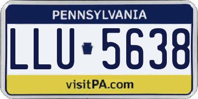 PA license plate LLU5638