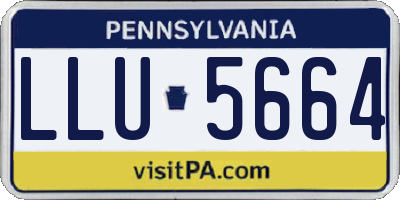 PA license plate LLU5664