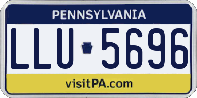 PA license plate LLU5696