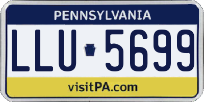 PA license plate LLU5699