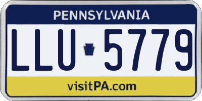 PA license plate LLU5779