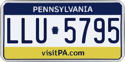PA license plate LLU5795