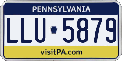 PA license plate LLU5879